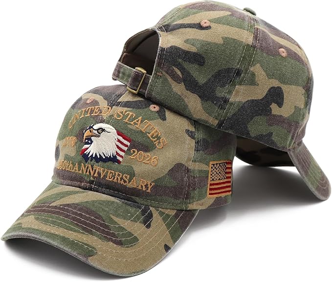 250th Anniversary United States Patriotic Embroidery Baseball Cap LM32 669181