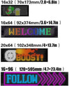 Demon LED Eyes for Car Truck Windshield, Programmable Animated LED Sign, Flexible Car Window Light, Halloween Car Decor HA75 922204