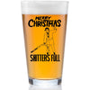 Merry Christmas Shitter's Full Beer Pint Glass, Funny Holiday Cousin Beer Glass LM32 669967
