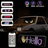 Demon LED Eyes for Car Truck Windshield, Programmable Animated LED Sign, Flexible Car Window Light, Halloween Car Decor HA75 922204