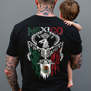 Mexico Flag Eagle Snake Bone Shirt For Dad N369 896043