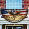 Custom Family Name 250 Years Of Freedom Non-Pleated Fan Flag TH10 169081