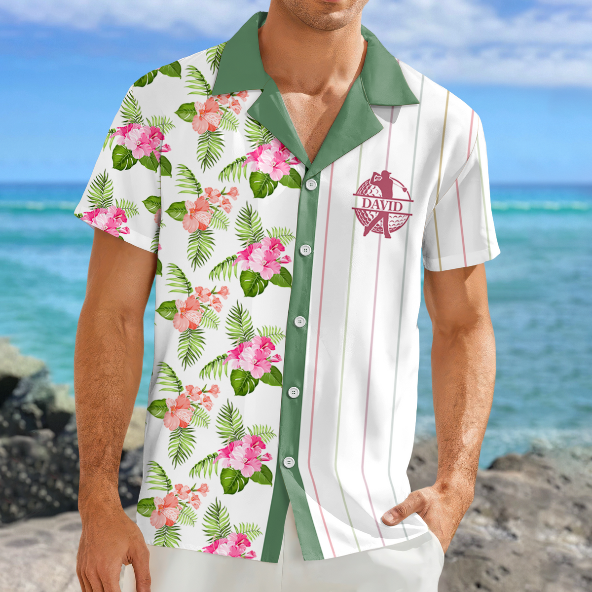 Custom Golf Player Name Hawaii Shirt Gift for Golf Lovers TH10 898183