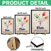 Personalized Flower Handprint Sign 2-Layered Wooden Plaque With Stand Gift For Mother's Day CH07 910836