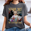 Custom Childhood Photo Retro Senior 2027 - My Last First Day Comfort Shirt HA75 922056