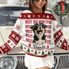 Custom Vintage Photo Best Dog Dad Ever, Best Cat Dad Ever Ugly Sweater LM32 669909