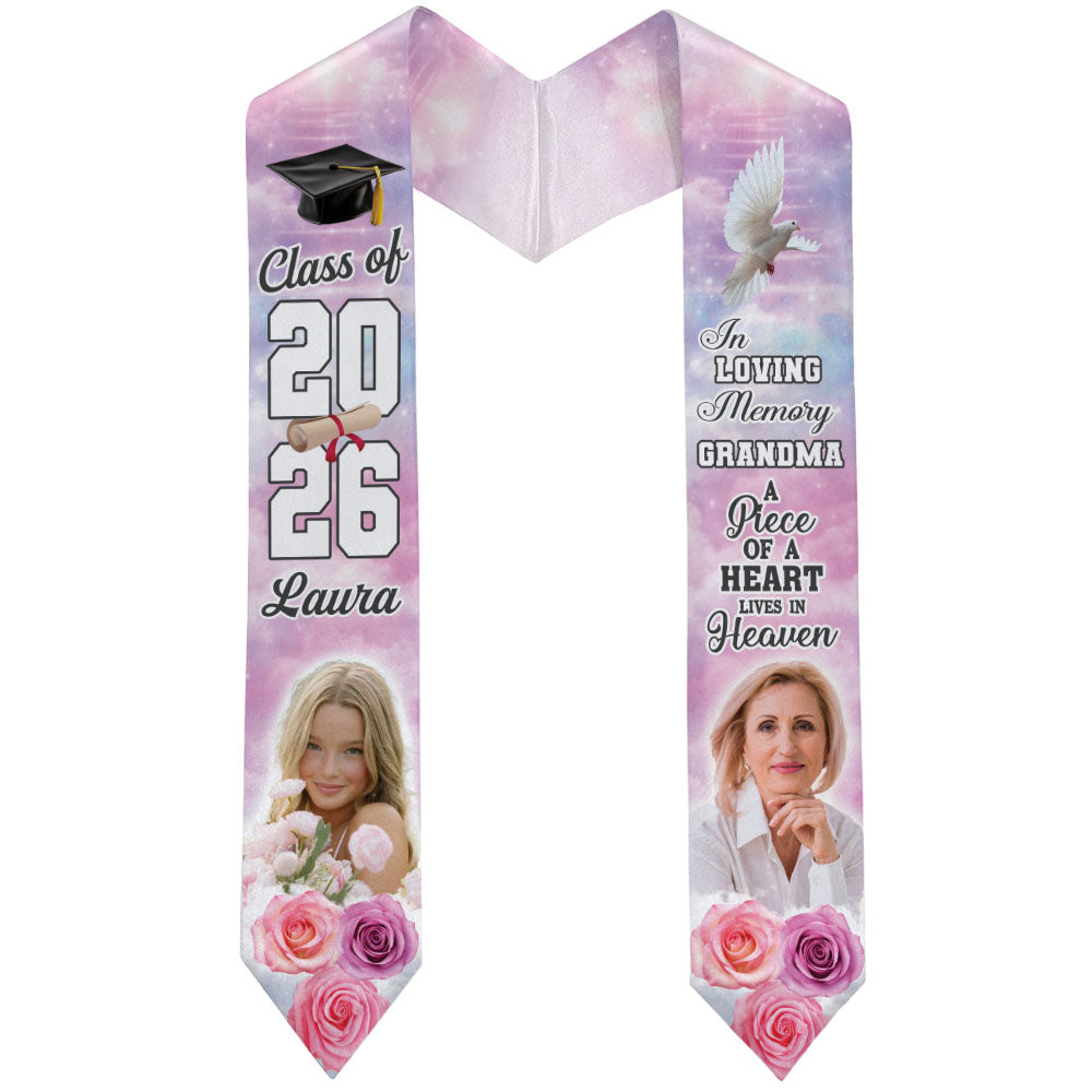 Custom Photo In Loving Memory Graduation Class Of 2026 Stole CH07 910252