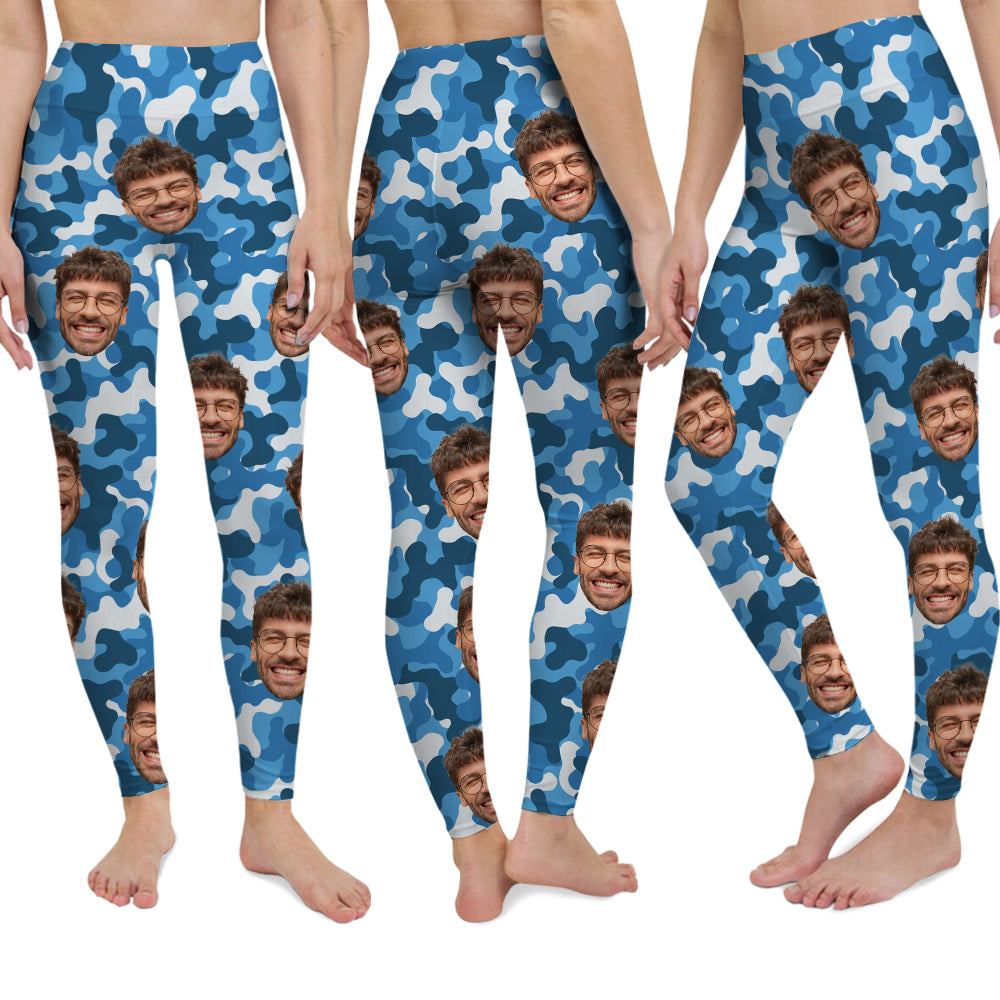 Custom Human Photo Camo Background Legging HO82 900486