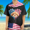 Custom Dog Photo 4th July Hawaii Shirt TH10 892665