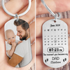 Custom Photo Memory Calendar The Day You Became My Daddy Metal Keychain LM32 893223