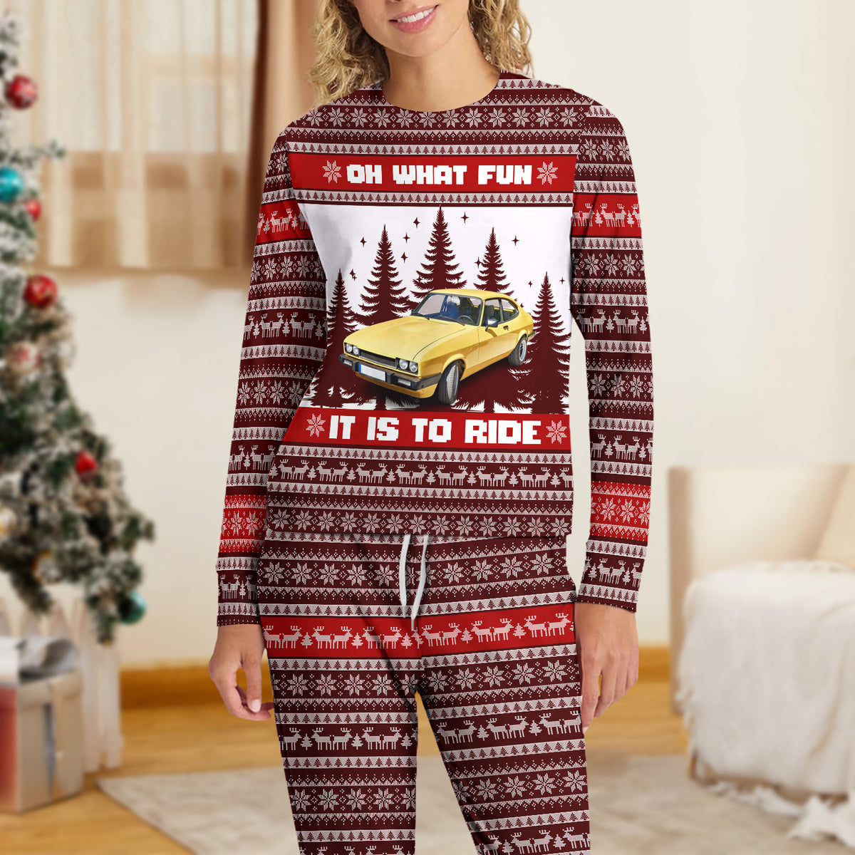 Custom Car Photo Oh What Fun It Is To Ride Sleepwear For Men, Car Lovers CH07 895624