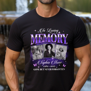Custom Photo In Loving Memory Sympathy Gift Loss Of Loved One - Personalized Photo Memorial Shirt CH07 896382