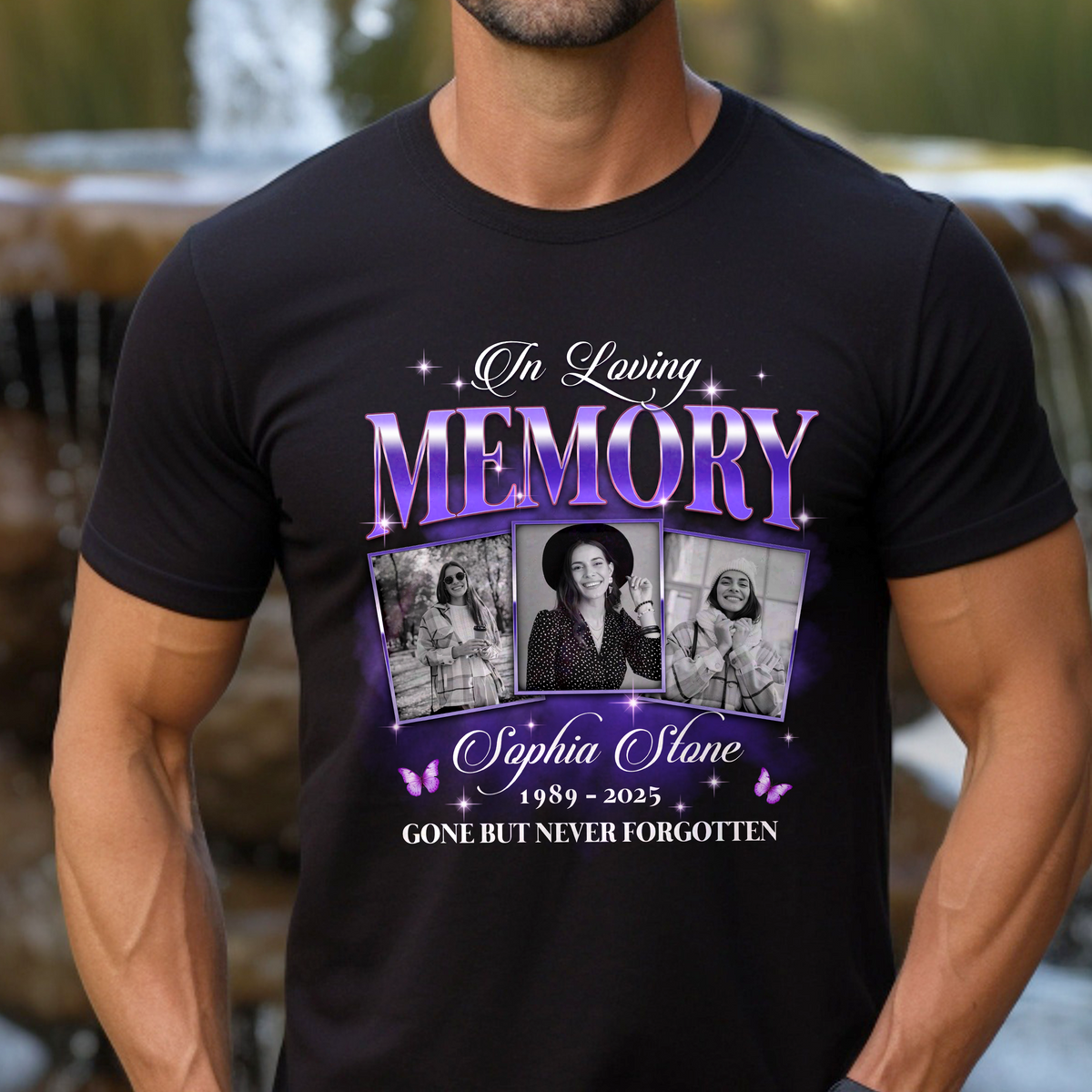 Custom Photo In Loving Memory Sympathy Gift Loss Of Loved One - Personalized Photo Memorial Shirt CH07 896382