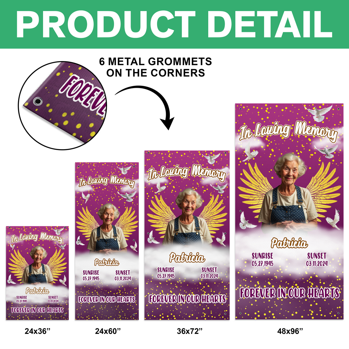 Custom Photo In Loving Memory Grave Blanket TH10 892689