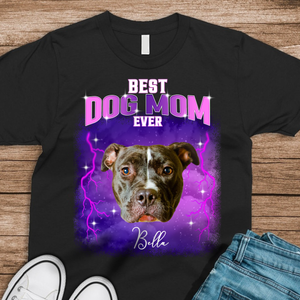 Custom Photo Best Dog Dad, Dog Mom Ever Shirt TH10 894489