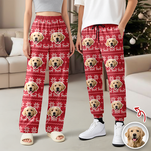 Custom Photo Christmas Is Coming Sweatpants Gift For Dog Lovers HA75 892846