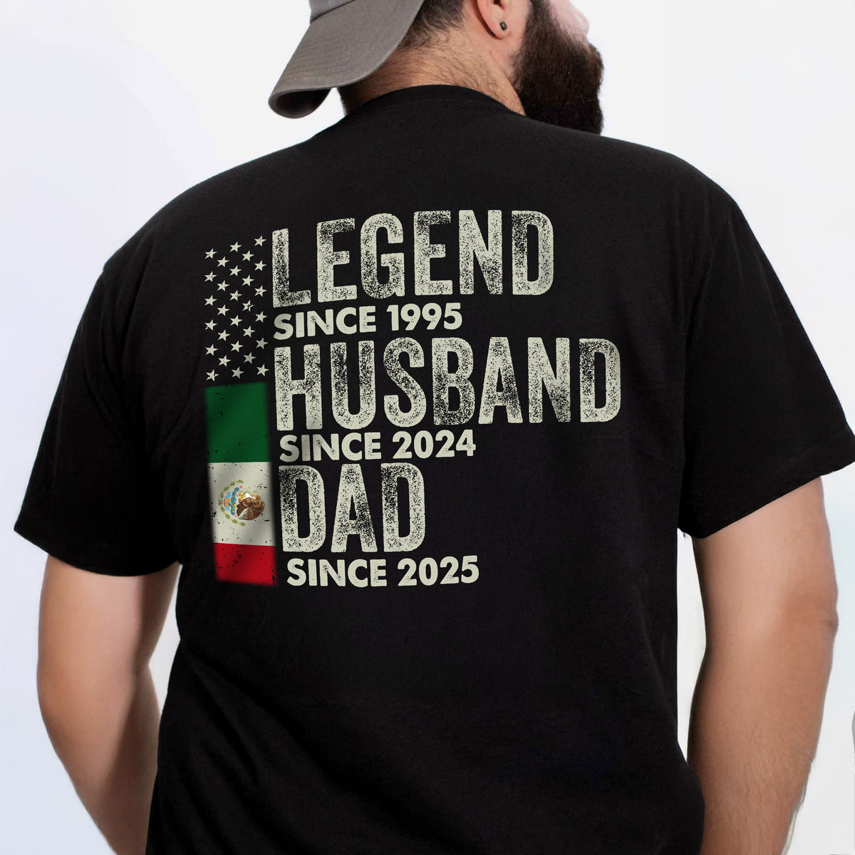 Personalized Legend Husband Dad Grandpa Back Shirt With American And Mexico Flag TH10 894317