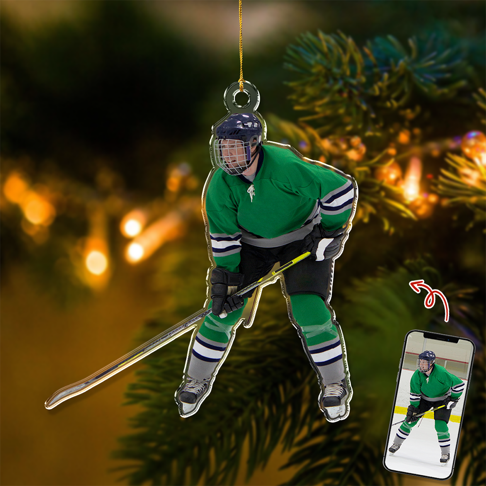 Custom Rink Master Photo Acrylic Ornament - Gift For Ice Hockey Players, Ice Hockey Lovers, Family Members HO82 900194