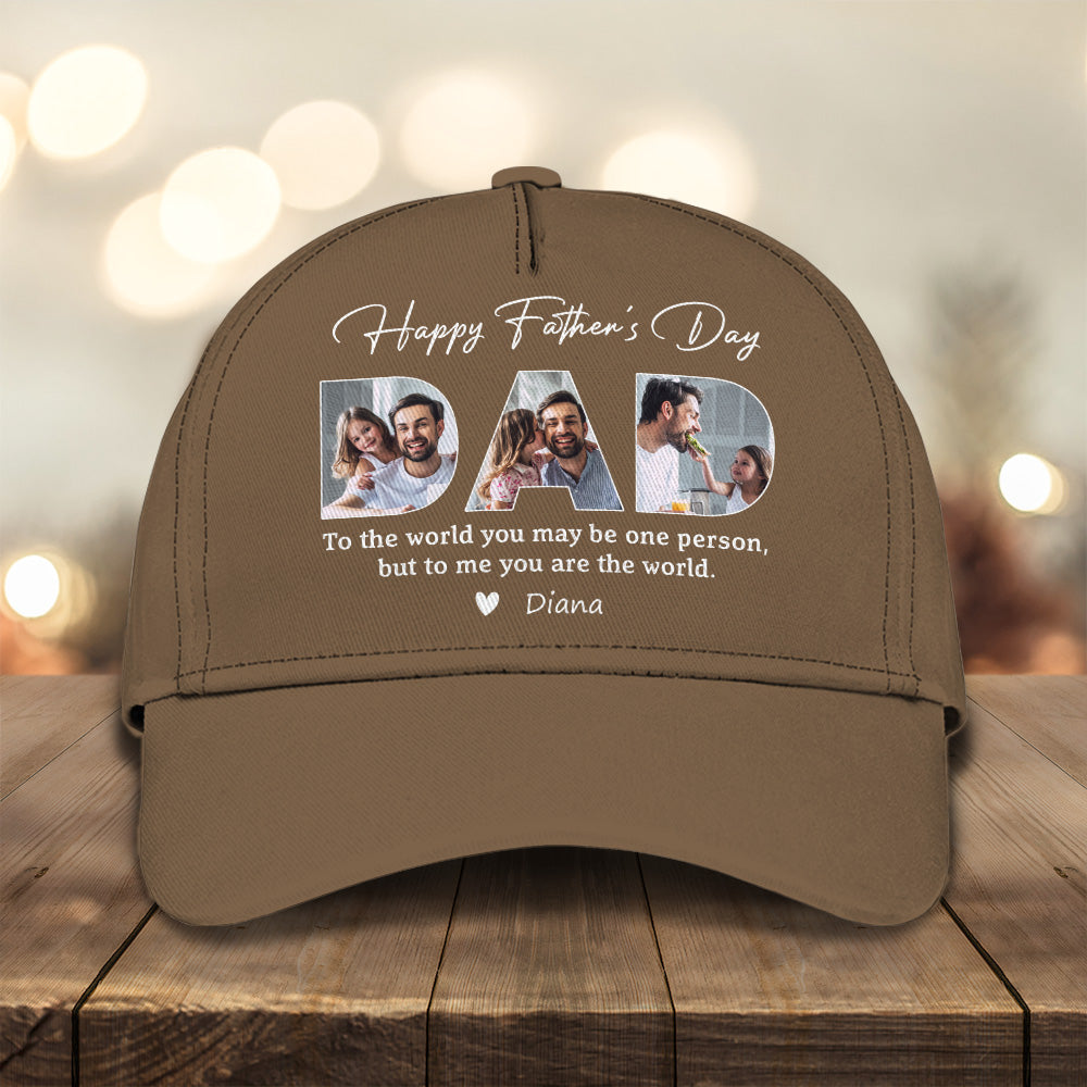 Custom Photo Happy Father's Day Family Classic Cap TH10 892933