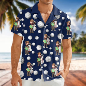 Custom Face Golf Hawaii Shirt Gift For Golfer, Golf Lovers HA75 898748