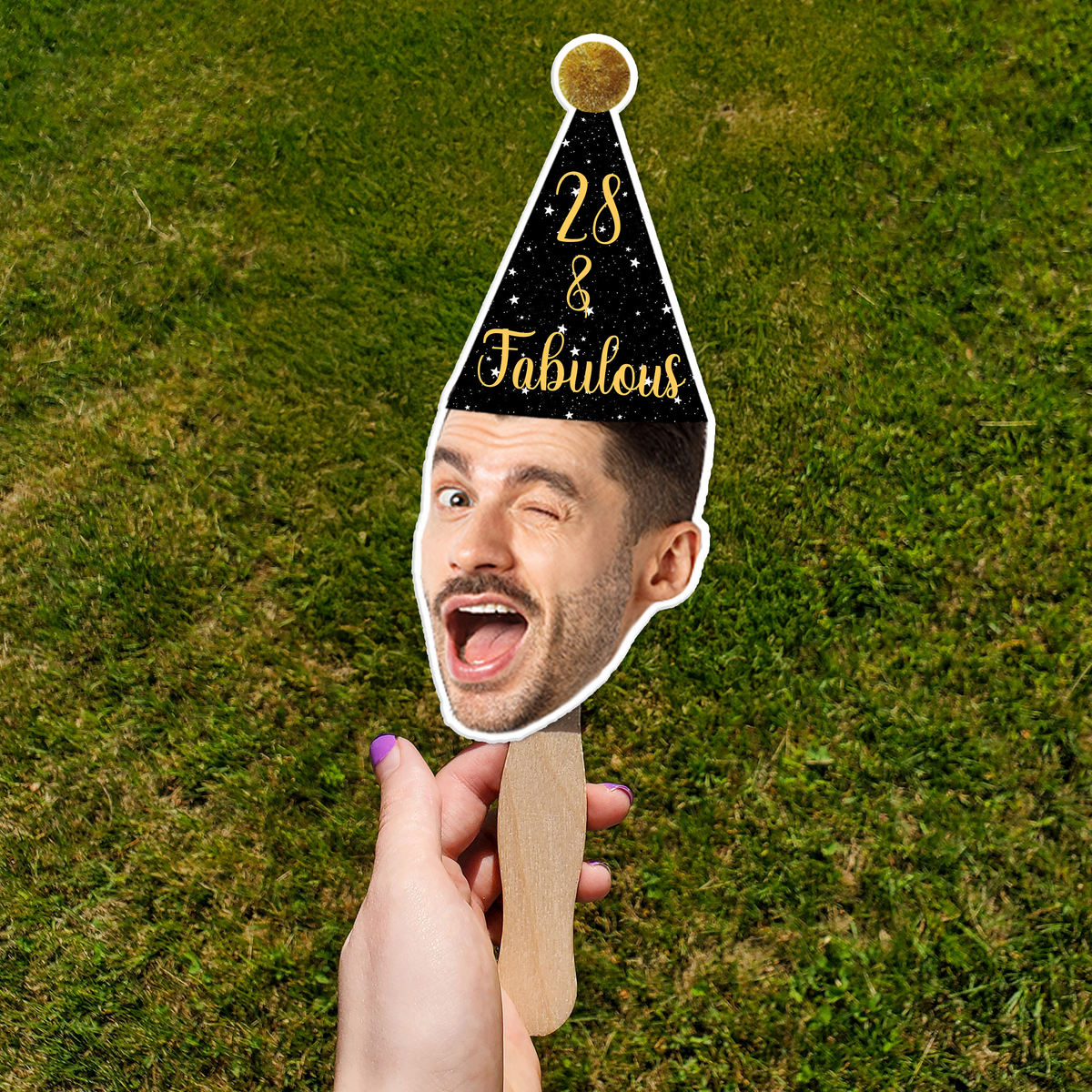 Custom Face Photo Fans Personalised Birthday Gift Party Decor HO82 893880