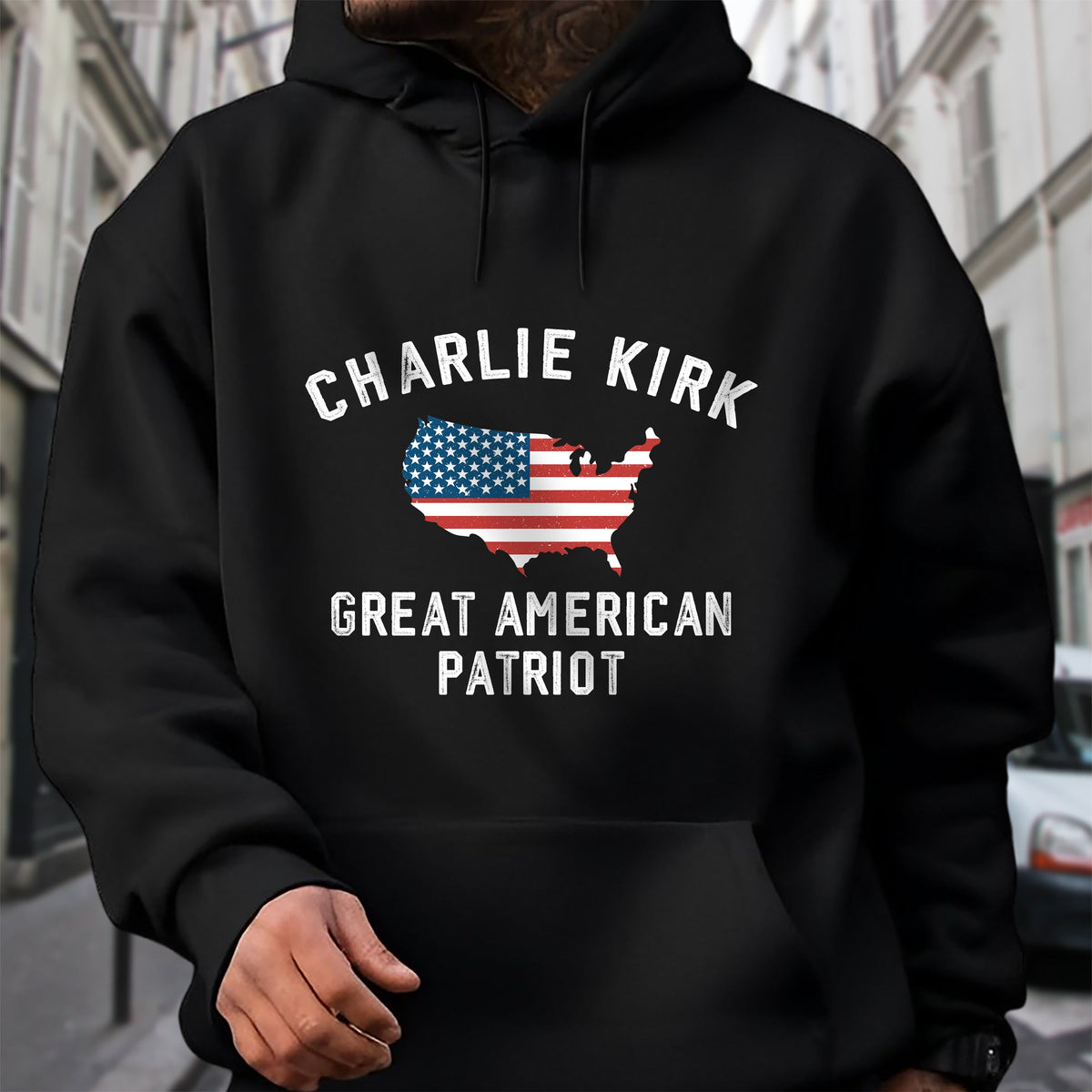 Charlie Kirk - Great American Patriot Dark Shirt LM32 65457