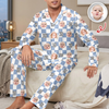 Custom Baby Face Best Dad, Mom Ever Retro Pajamas - Personalized Gift for Parents, Father's Day LM32 669007