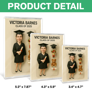 Custom Figure Acrylic Block Plaque, Unique Keepsake, Graduation Gift Female Version HA75 892334