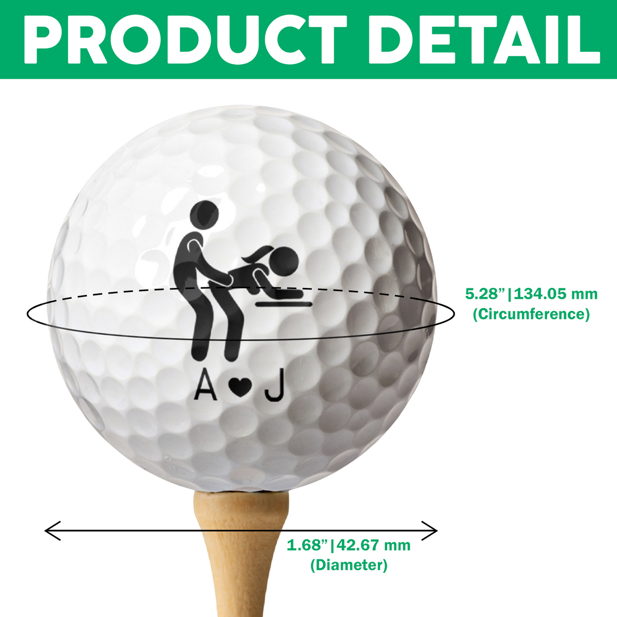Personalized Funny Adult Golf Ball Gift for Golfer CH07 180368