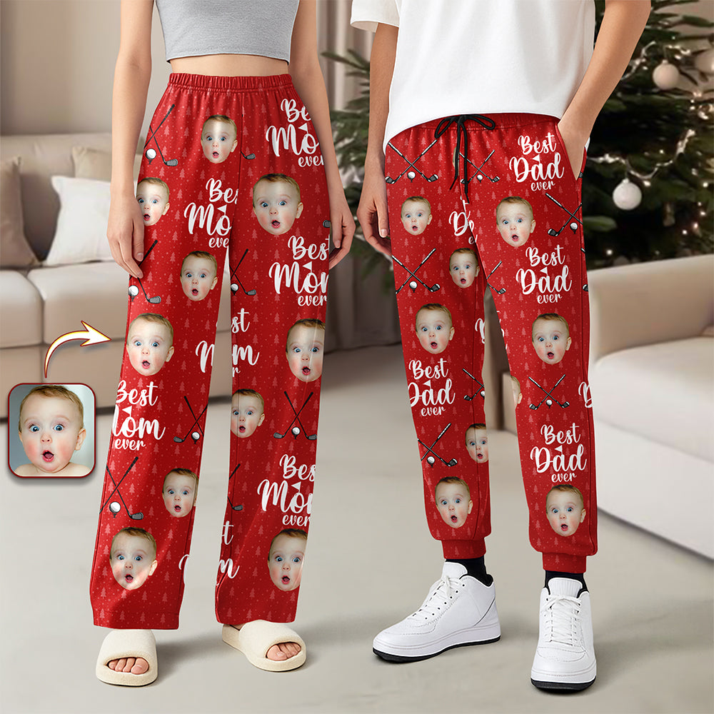 Custom Cute Photo Best Dad Ever Sweatpants For Golf Loving LM32 895681