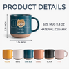 Custom Photo And Name Pottery Mug For Dog Dad TH10 169901