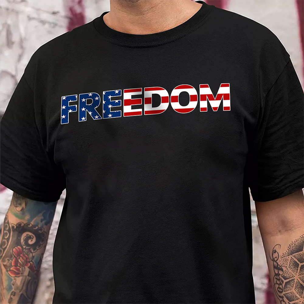 250 Years America Of Freedom Back & Front Dark Shirt TH10 169339