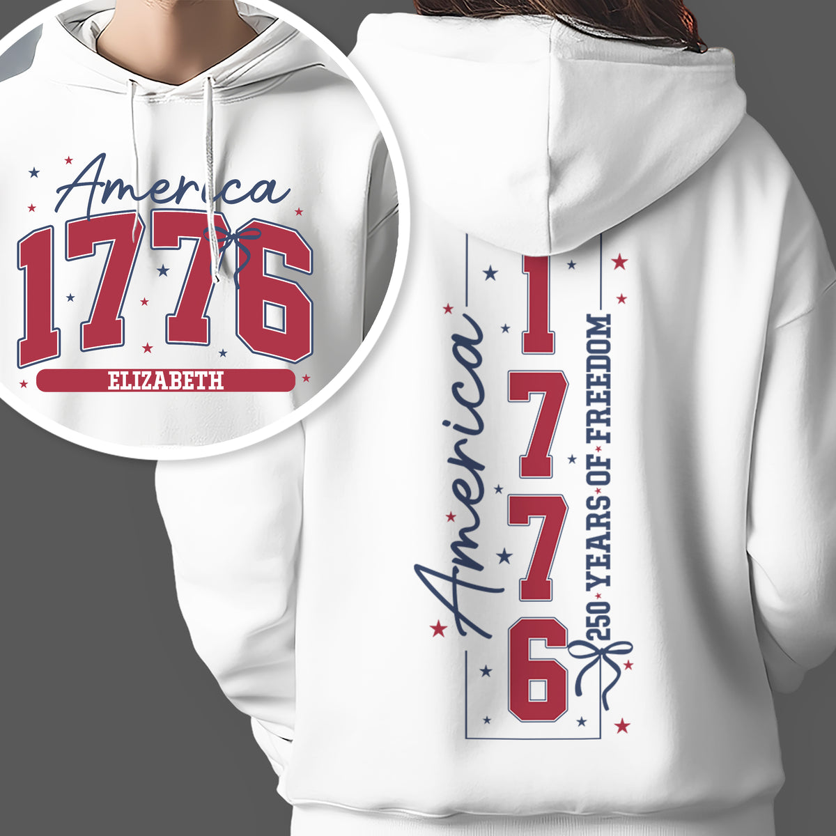 Custom Name 250 Years Of Freedom Front And Back Shirt TH10 898829