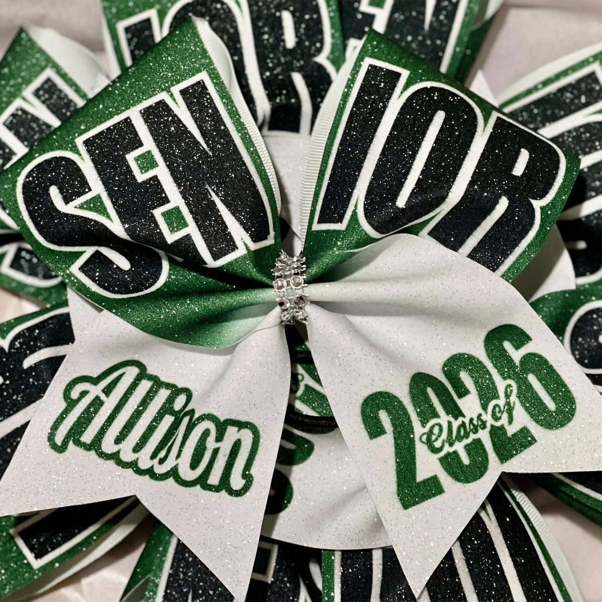 Personalized Name Senior 2027 Cheer Bow - Team Cheer Bows, Graduation Gift LM32 669975