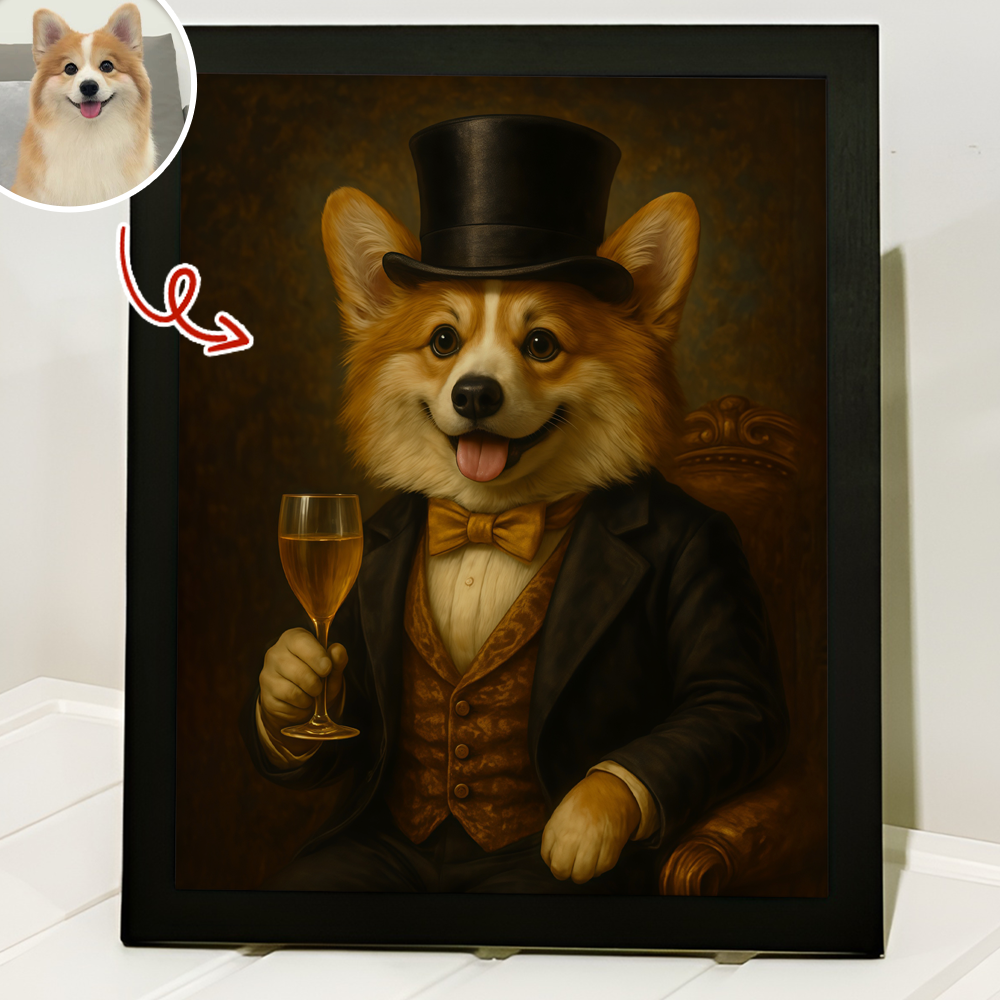 Custom Photo Fine Dog Finer Wine Poster Gift For Dog Lovers HO82 894584