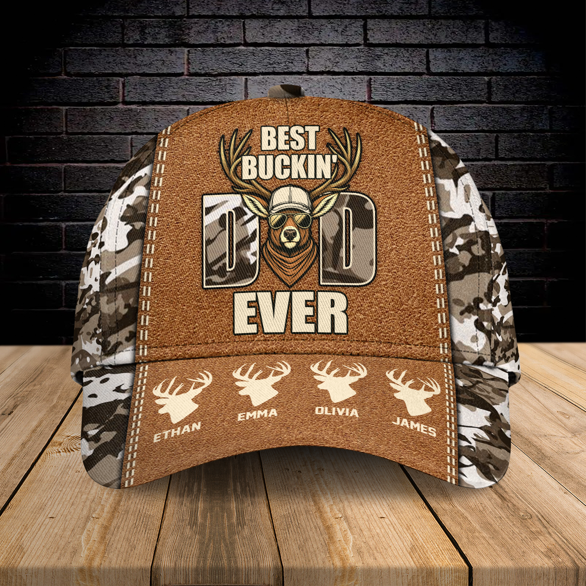 Personalized Name Deer Hunting Dad - Hunter Military Classic Cap For Father's Day CH07 895816