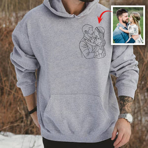 Custom Portrait Photo Drawing Style Family Bright Shirt Gift For Father's Day HO82 893986