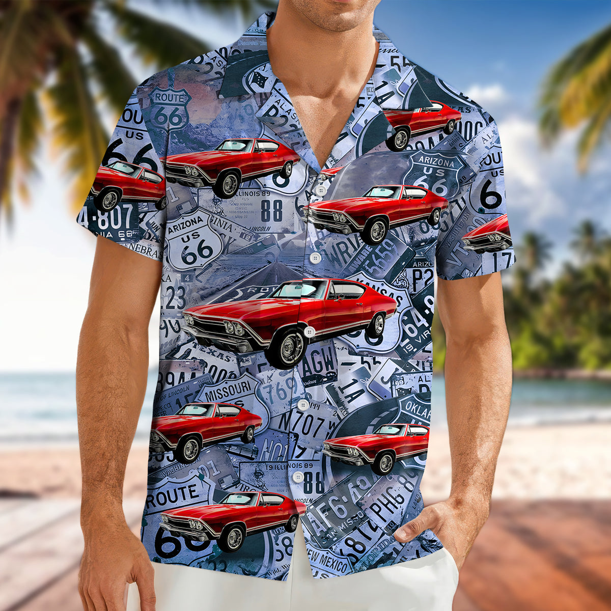 Custom Car Photo High Quality Unisex Hawaiian Shirt HO82 894432