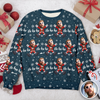 Custom Ho Ho Ho Family Photo Personalized Ugly Sweater Funny Christmas Gift CH07 899674