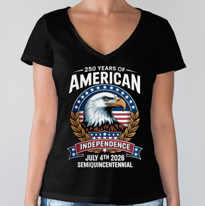 American 250 Years Independence Eagle - July 4th 2026 Dark Shirt LM32 895247