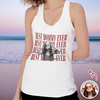 Personalized Vintage Photo Best Dad Mom Ever Tanktop CH07 911704
