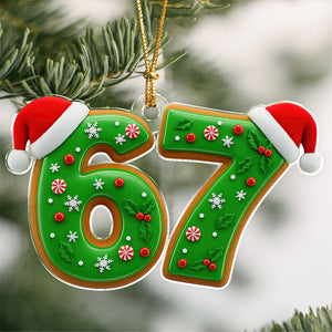 Six Seven Gen Alpha Humor Acrylic Ornament HO82 900506