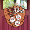 Personalized I Caught The Best Dad Great Ball Catcher Wooden Doorsign LM32 893421