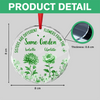 It Takes A Long Time To Grow An Old Friend Toile De Jouy Vintage French Style Personalized Cirle Glass Ornament HA75 897072