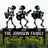 Custom Family Member Skeleton Garden Stake - Personalized Gifts for Halloween CH07 180210
