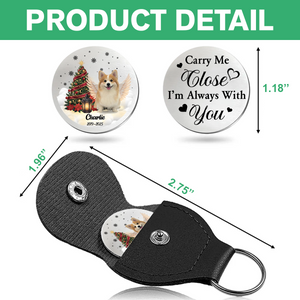 Custom Photo I Will Carry You With Me Until I See You Again Memorial Dog Pocket Hug HA75 897954