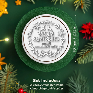 Custom Name Merry Christmas - Personalized Cookie Stamp Gift For Family CH07 899664