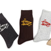 Personalized Mascot Embroidered Socks, Custom Name & Number School Spirit Socks, Team Mascot Gift for Students HO82 903480