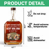 Custom Photo To The World Best Dog Dad Whiskey Bottle TH10 894049
