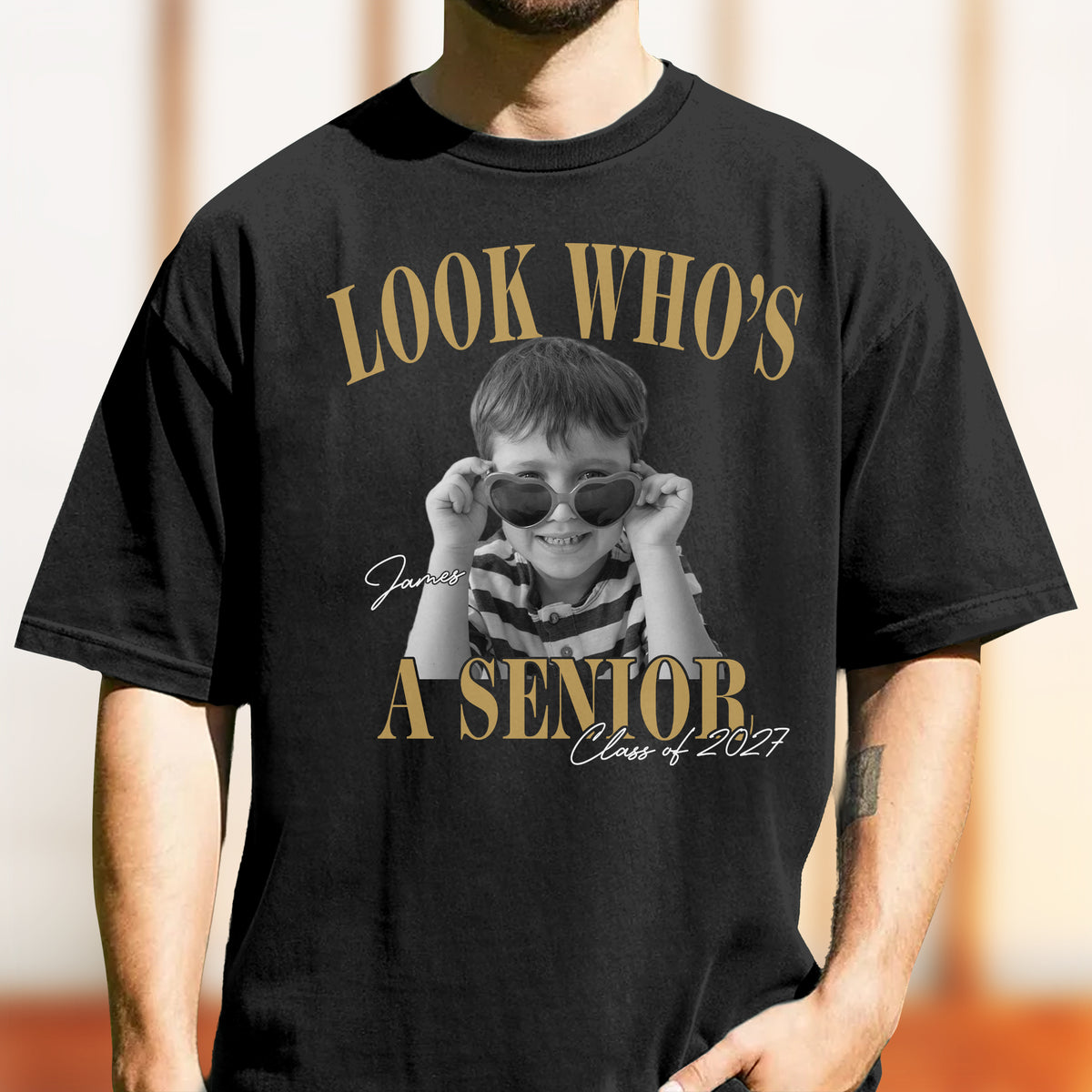 Custom Photo Look Who's A Senior 2027 Vintage Comfort Shirt CH07 180314
